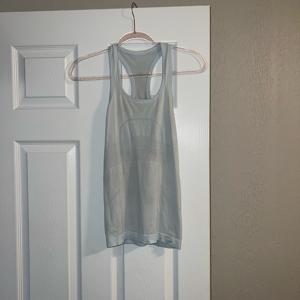 Light blue swiftly tank